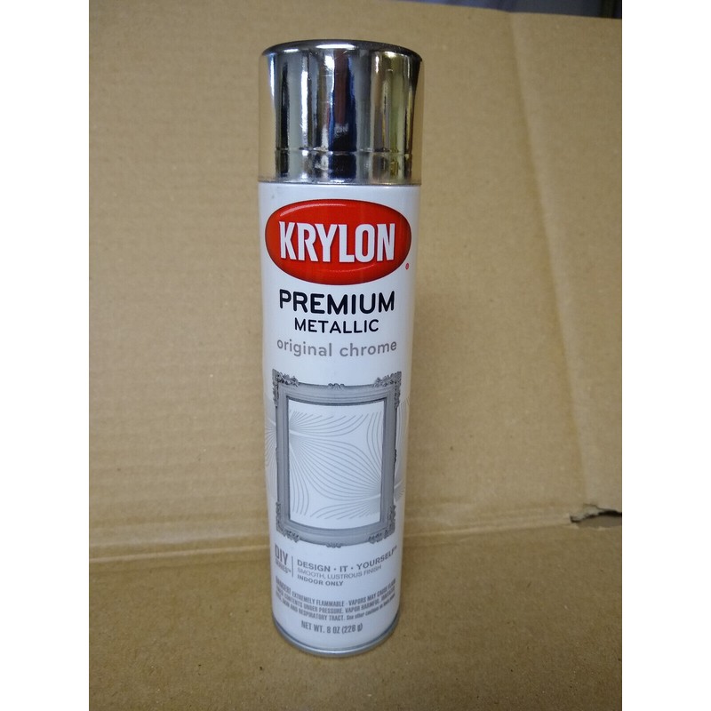 Krylon Original Chrome Premium Metallic Aerosol Spray Paint 8oz can