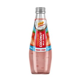 De Mi Pais Leche de Coco Sabor a Fresa con Pulpa 9.8oz / Strawberry Coconut Milk with Pulp 9.8oz (12)