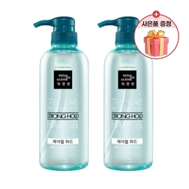 Mise-en-scène Style Care Stronghold Hair Gel Hard 500mlx2 + Free Gift / 미쟝센 스타일케어 스트롱홀드 헤어젤 하드 500mlx2개 + 사은품증정