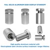 5/8” x 3/4” Inch 4PCS Aluminum Solid Sign Standoff Screws
