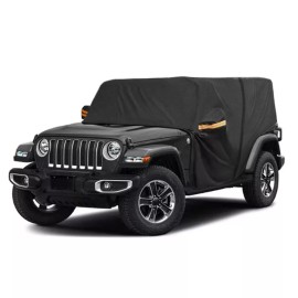 colico 6 Layers Car Cover Custom for Jeep Wrangler Sport 2 Door Rain Snow Waterproof