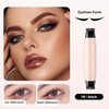 2 Pieces Gel Eyeliner Pencil Set, Foldable Eyeliner Stamp with
