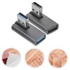 DOITOOL 2pcs USB Adapter Right Angle USB a Male to