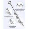 Abimars 17" Sand Anchor Kit, 304 Stainless Steel Triple Spiral