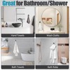 Happyiren 3 Pack Stainless Steel Kitchen Towel Hooks for Shower