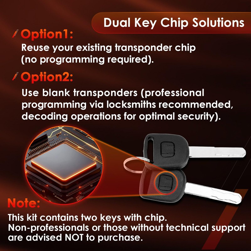 Ignition Switch Lock Cylinder, Compatible with 2003-2005 Honda Civic 1.3L