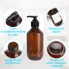 4 Pieces Empty Shampoo Bottles, 300ml Soap Pump Bottle Dispenser,