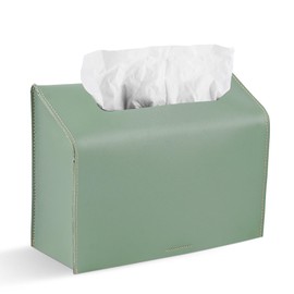 Lvkjafaz Leather Cover for Disposable Paper Hand Towel Box, Compatible with Kleenex Paper Hand Towel(1-Lettuce Green)