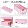 LFBOX Pink Gift Box with Magnetic Lids 13.8x8.3x4.4 in, Large