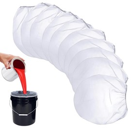10 Pcs 1 Gallon Paint Strainer Bag,Fine Mesh Strainer,Filters Strainers,Sieve Bags,Paint & Liquid Filter Bags,for Liquid Filtering & Home Brewing, Paint Gardening,Hydroponics