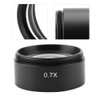 Stereo Microscopes Objective Lens, KP-0.7X Microscope Auxiliary Lens Metal Aluminum