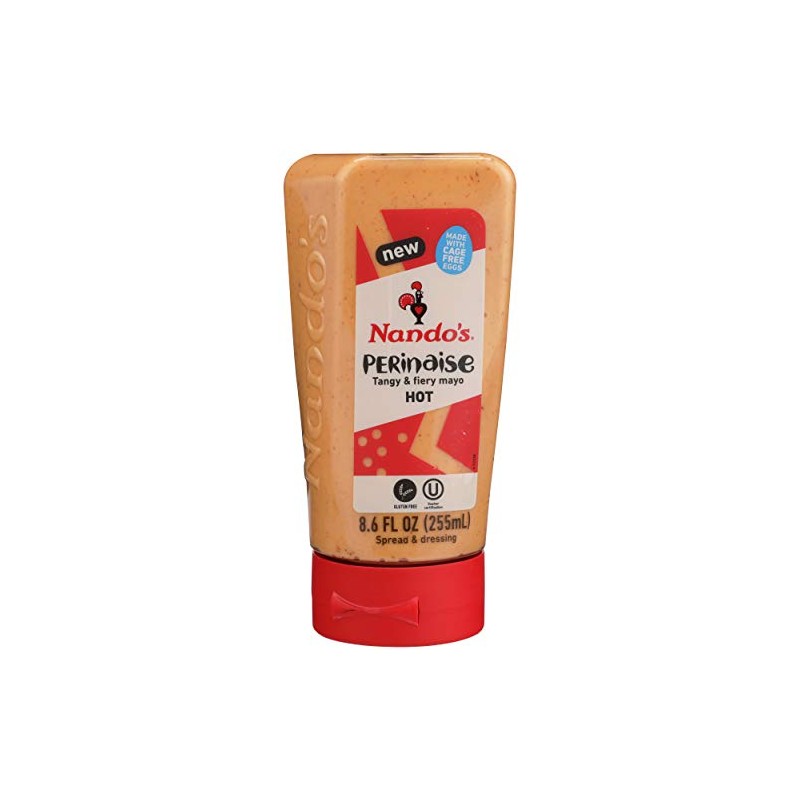 Nando's Perinaise, Tangy and Fiery Mayo, Hot, Squeeze Bottle, 8.6