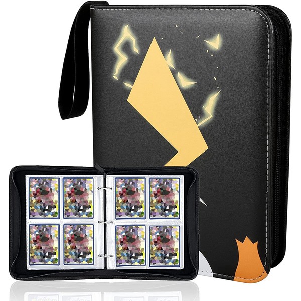 Tomekji Trading Card Binder,Waterproof PU Card Album,Card Collector Album Holder,Fits