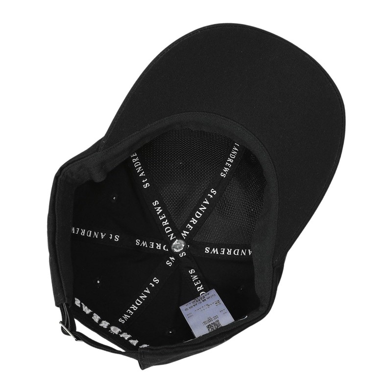 St Andrews 042-5987351 Unisex Cap, Adjustable Size, Golf Hat, 010_black