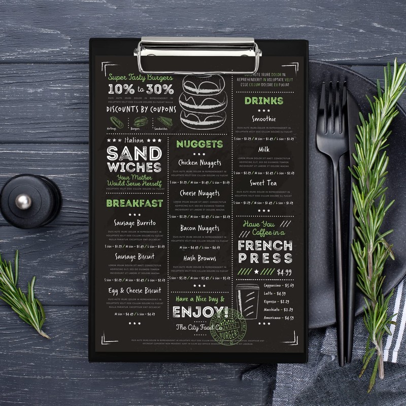Netuno Clipboard A5 with Clip Dark Green Writing Board with