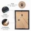 UHOUSEST A4 Picture Frame, 3 Pack Black Wooden Frame for