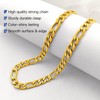 Oaldilee 6mm Gold Figaro Chain For Men 22" Inches 6MM
