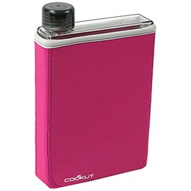 COOKUT Manta Flat Isotherm 40cl Easy to Carry Bottle, Pink, 40 cl