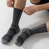 Niorasen Men's Cotton Crew Work Socks, 5 Pairs Cushioned Boot