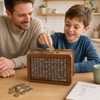 Wooden Savings Challenge Money Box – Reusable Cash Storage Piggy