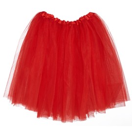 My Lello Red Big Girls Tutu 3-Layer Ballerina (4T-10yr)