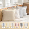 YEENAASY Striped Farmhouse Throw Pillow Covers 18X18 Set of 2