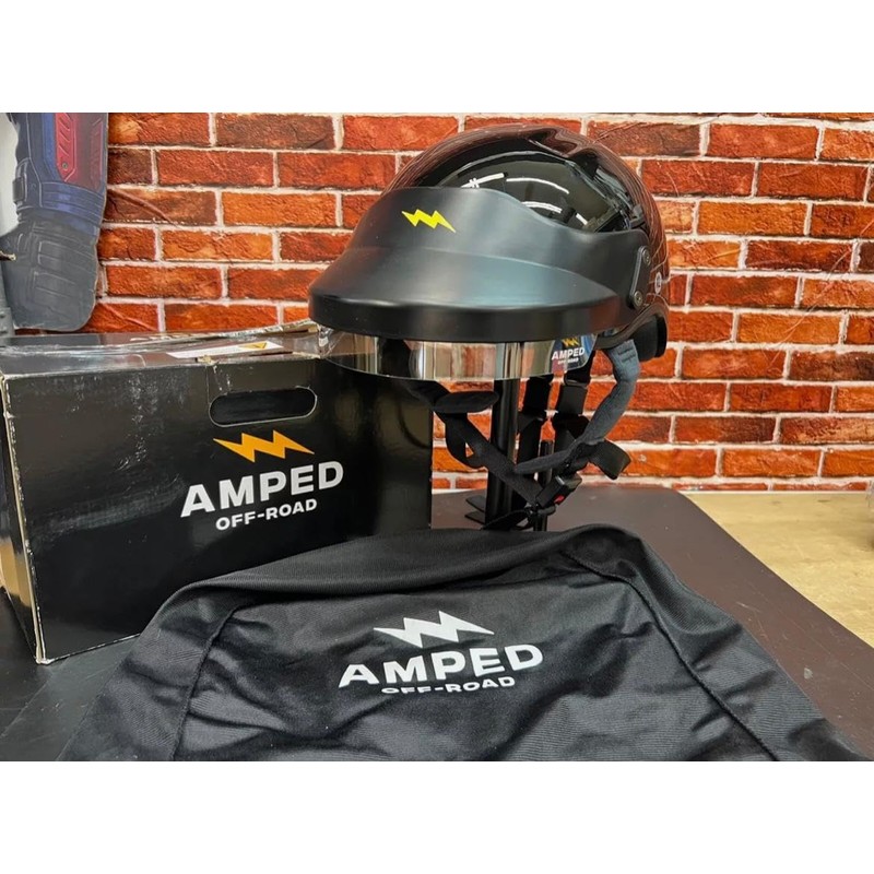 AMPED Off-Road DOT Certified UTV Open Face Helmet - Lightweight