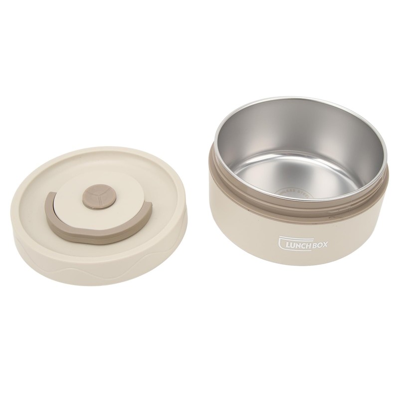 Thermal Cooking Pot, Portable Round 304 Stainless Steel Thermal Lunch