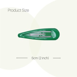 Basic Sense Epoxy Sleepies Hair Clips Metal Hairpins for Girls, Strong Hold and Durable Hair Pin, A Set of 6pcs, Green