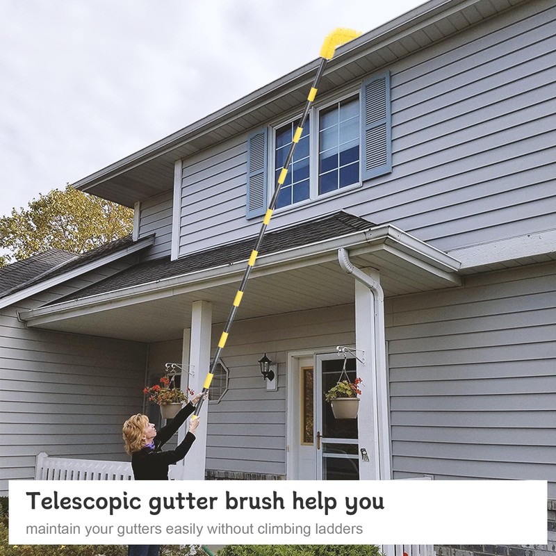 Gutter Cleaning Tools from The Ground, 10 FT Gutter Cleaning