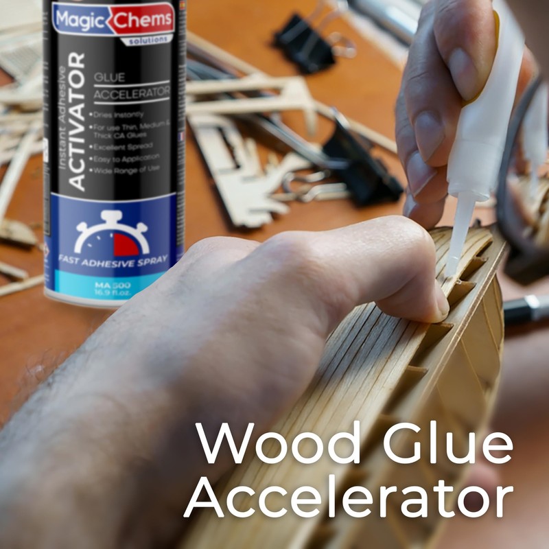 Magic Chems CA Glue Accelerator Spray (6 x 16.9 fl