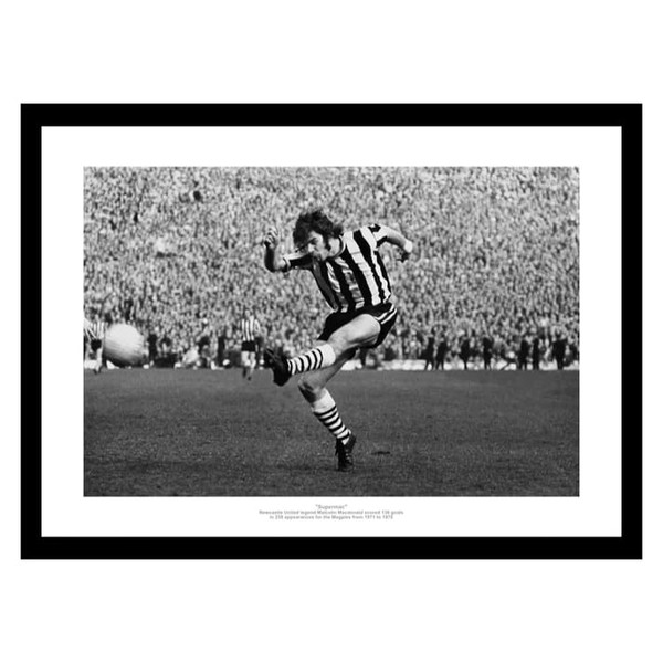 Malcolm Macdonald "Supermac" Newcastle United Legend Framed Photo