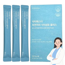 Dr. Esther Psyllium Husk Dietary Fiber Plus 20 packets, 20-day supply / 닥터에스더 차전자피 식이섬유 플러스 20포 20일분