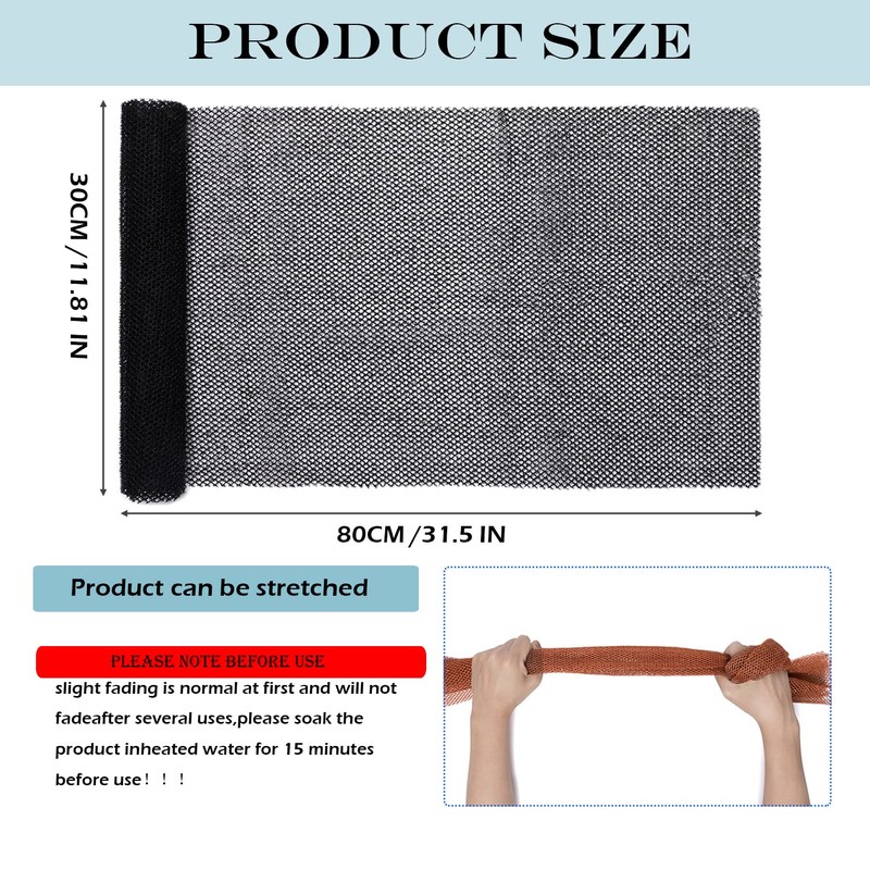 JASSINS African Sponge Net, Body Exfoliating Long Net Shower Body