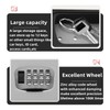IDEALUX Key Box, Metal Grey Keylock Box Wall Mounted, Portable