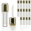 COSIDEA 14pcs Gold 7ml Square big brush wand lip gloss
