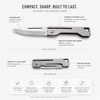 Folding Utility Knife for Camping & DIY – Compact Stainless