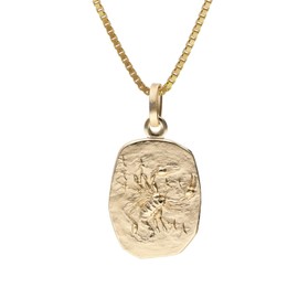 trendor Scorpio Zodiac Sign Gold 333 with Gold-Plated Silver Chain 15382-11-40 40 cm, Gold, scorpio