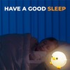 KoalaJoy Cute Night Light, Silicone Rechargeable Lazy Duck Lamp, Squishy