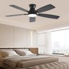 NKPU 52inch Flush Mount Ceiling Fans with Lights and Remote