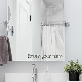 Brush Your Teeth Decal | Bathroom Mirror Vinyl Reminder | Fun Quote for Kids and Adults