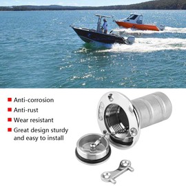 Boat Marine Stainless Steel Fuel Gas Oil Tank Deck Filling Connection Key Locking Gas Cap and Fuel Filler