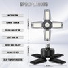 TOPAUBUB Garage Light 8 Pack 120W, 12000LM LED Lights for