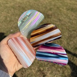 Pinzas para el pelo únicas (paquete de 4), pinzas medianas para cabello grueso y fino, juego de pinzas antideslizantes de fijación fuerte, bonitos acc