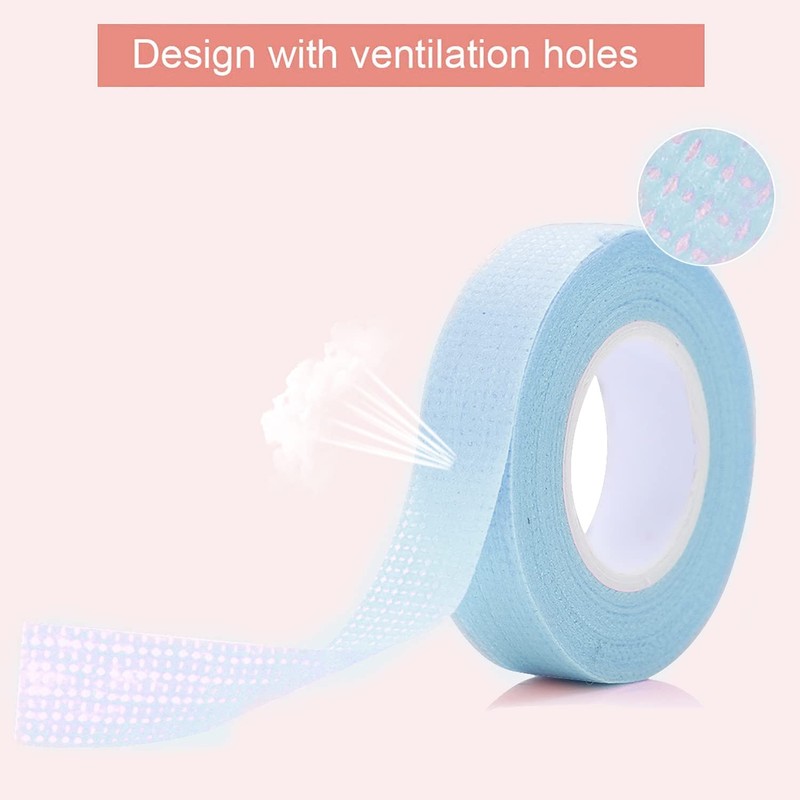 JASSINS 6 Rolls Eyelash Tape, Adhesive Fabric Eyelash Tapes, Adhesive