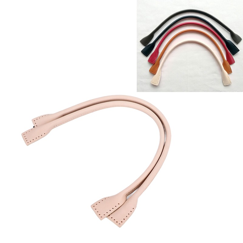 1 Pairs Leather DIY Bag Handles Cowhide Bag Handles Replacement