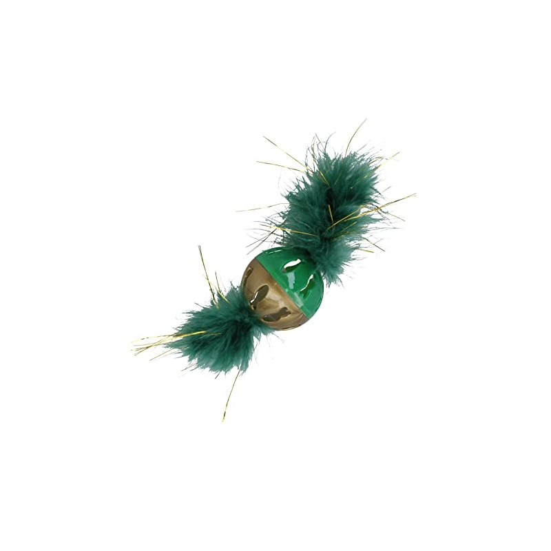 AB TOOLS 2PK Cat Kitten Magical Forest Feather Ball Festive