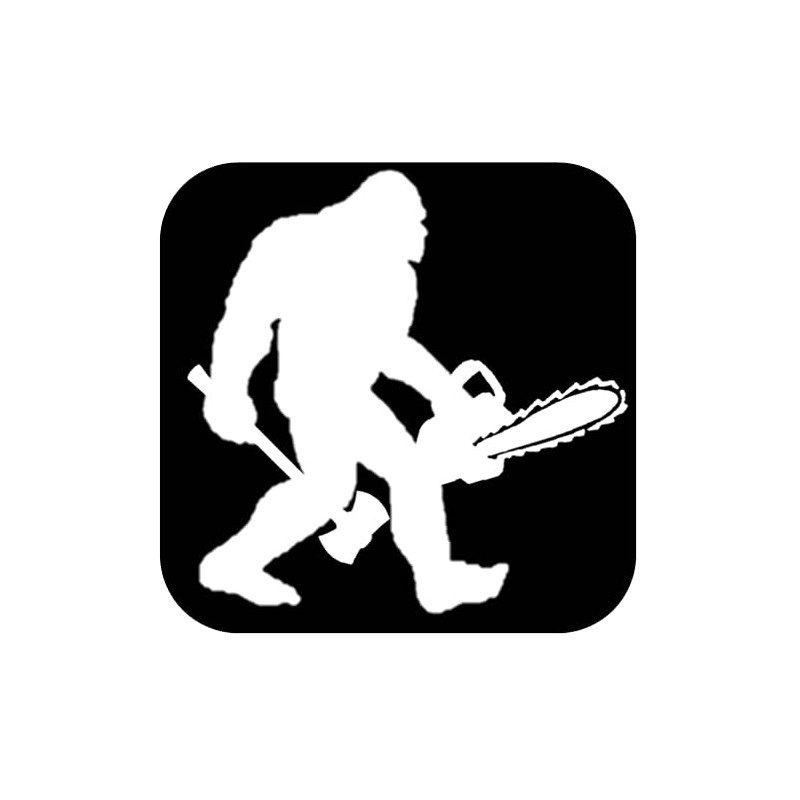 Bigfoot Logger Decal OS 439 6" sasquatch logging sticker chainsaw