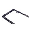 Creathome 3D Curly Wave Pattern Black License Plate Frame from