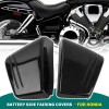 Unbranded Vivid Black ABS Fairing Battery Side Covers For Honda